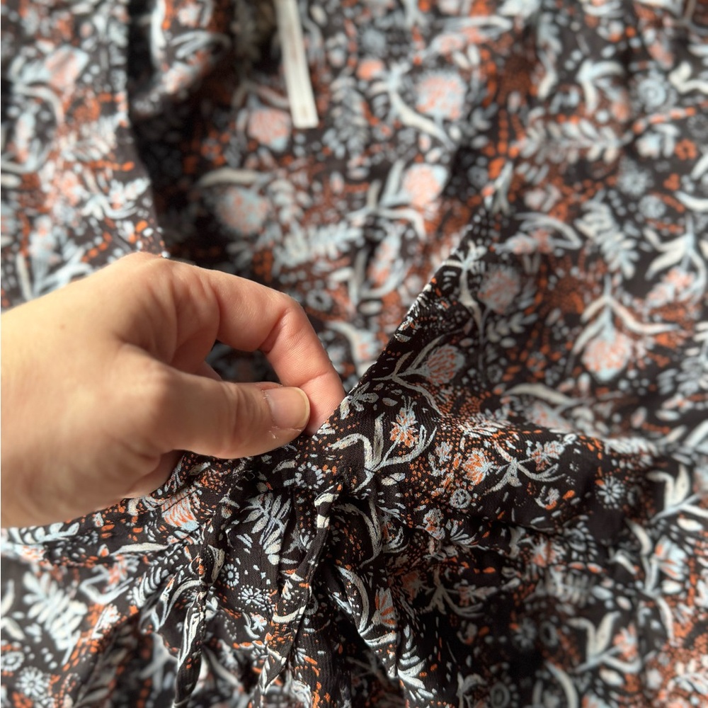 Free People Uptown Floral Bell Long Sleeve Blouse - Picture 7 of 8